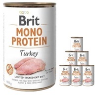 BRIT Mono Protein 6x400g TURECKO mokré krmivo pre psov