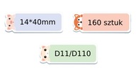 NIIMBOT Etikety Roll ANIMALS2 14*40mm 160ks