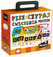 Montessori cvičenia Napíšte a čítajte 3-6 HEADU