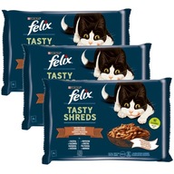 Felix Tasty Shreds country príchuť kačica 12 x 80g