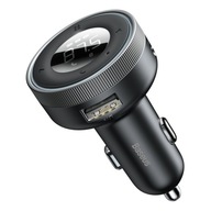 FM vysielač, MP3 prehrávač, LED nabíjačka do auta, 2x USB, Bluetooth, čierna