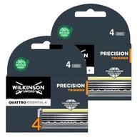 WILKINSON Quattro Essential 4 vložky čepele Precision Trimmer 8 ks