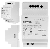 Zamel ZTM-60/24 spínaný zdroj 60W 2,5A 24V DC