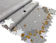 Vianočný behúň na stôl 40x174 cm Grey Stars