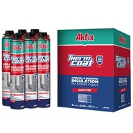 6x Akfix ThermCoat Spray Izolačná pena