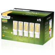 5x LED KAPSULOVÁ Žiarovka MINI G9 5W = 40W 3000K TEPLÁ FARBA 230V LUMILED