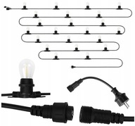 OSVETIACE ŠŇÚRA S LAMPY DO ZÁHRADY, TERASY, BALKÓNOVEJ ZÁHRADY GARLANDA