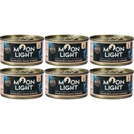 Moonlight Dinner Food s tuniakom, kuracím mäsom a krevetami v omáčke 6x80g