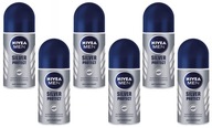 NIVEA Men Silver Protect rolovací antiperspirant pre mužov 6x50ml