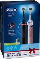 OralB PRO 3 3900 Black + Pink set + Cross Action hrot