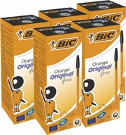 BIC Orange Black Guľôčkové pero Sada 100 ks 0,8 mm