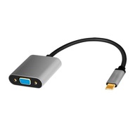 Adaptér USB-C na VGA, 1080p, hliník 0,15 m