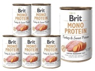 BRIT Mono Protein Turkey & Sweet Potato mokré krmivo Morka a sladké zemiaky 6x400g