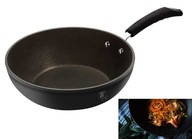 GRANITOVÁ PANvica WOK 28cm čierna plynová indukcia