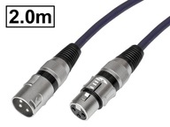 XLR/wt-XLR/gn kábel 3P HQ VITALCO 2m