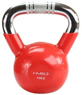 Vinylom potiahnutý kettlebell na cvičenie 10 kg HMS