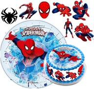 SÚPRAVA TORTOVÝCH TORT SPIDERMAN + ZNAKY TEXTU