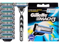 GILLETTE MACH 3 ČEPEĽOVÉ NÁPLNKY NOŽE DO PAUČEK x8