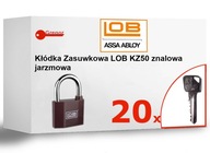 Zámok zinkový LOB KZ50 + 20 kľúčov BIG KEY