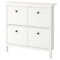 IKEA HEMNES Skrinka na topánky, 4 priehradky, biela