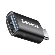 Adaptér Baseus USB-C na USB-A, OTG čierny