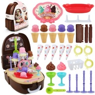 WOOPIE Little Chef Set Zmrzlina Obchod v batohu 36 ks.