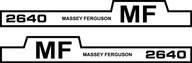 nálepka, logo na kapotu Massey Ferguson 2640