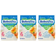 BOBOVITA Mliečno-ryžová kaša 3 ovocie, 3x 230g