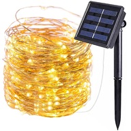 OUTDOOR solárne osvetlenie vianočného stromčeka 200 LED teplé