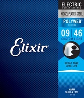 Elixir PolyWeb 9-46 Custom Light strings (12025)