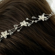 Ozdoba do vlasov Koka Twig Rhinestones Wedding