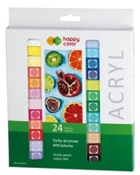 AKRYLOVÉ FARBY HAPPY COLOR 24 FARIEB X 12 ML