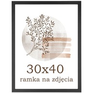 Rám 30x40 fotorámčeky čierny fotorámik