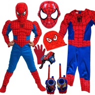 SPIDERMAN MEGA SUIT 5v1 SÚPRAVA LAUNCHER GLOVE WALKIE TALKIE MASK M