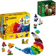 LEGO CLASSIC CREATIVE SADA TRANSPARENTNÝCH BLOKOV 11013 AŽ 500 PRVKOV