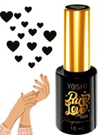 YOSHI Top Pure Love BLACK 10 ml čierne srdiečka