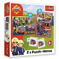 93334 CUBES PUZZLE FIREMAN SAM 2V1 + MEMOS HRA