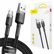 BASEUS KÁBEL TYP-C USB-C RÝCHLE NABÍJANIE 3.0 2A 2M.