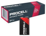 10x alkalická batéria PROCELL INTENSE 6LR61 9V10