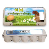 Free Range Egg kartónové balenie na 10 vajec Vajíčka STP-LINE - 100 ks