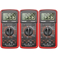 3x jednosmerný prúd Multimeter digitálny voltmeter