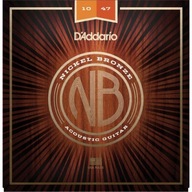 Stránky D'addario NB pre akustickú gitaru 10-47