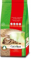 Cat's Best Eco Plus hrudkujúca drevená podstielka pre mačky 40l + ZDARMA