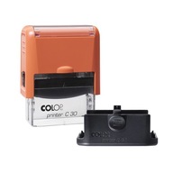 Pečiatka COLOP COMPACT 30 PRO ORANŽOVÁ s logom 47x18 mm + GUMA ZDARMA