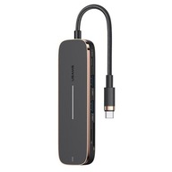 USAMS Adaptér HUB 2xUSB + USB-C + HDMI + Micro SD + SD