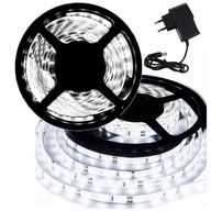 VODEODOLNÝ PÁS + NAPÁJACÍ LED SMD PÁS 5m BIELY