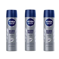 NIVEA MEN Silver Protect pánsky antiperspirant x 3