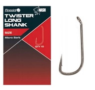 Nash Pin Point Twister Long Shank Hooks veľ. 6