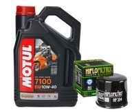 SET MOTUL MOTOROVÝ OLEJ 10W40 7100 + HIFLOFILTRO KAWASAKI