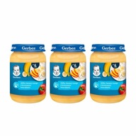 GERBER Dezert Jablká banány mango tvaroh 3x190g